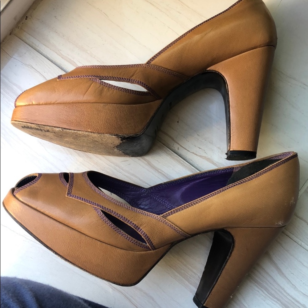 Miu Miu Camel Platforms 36 - image 2